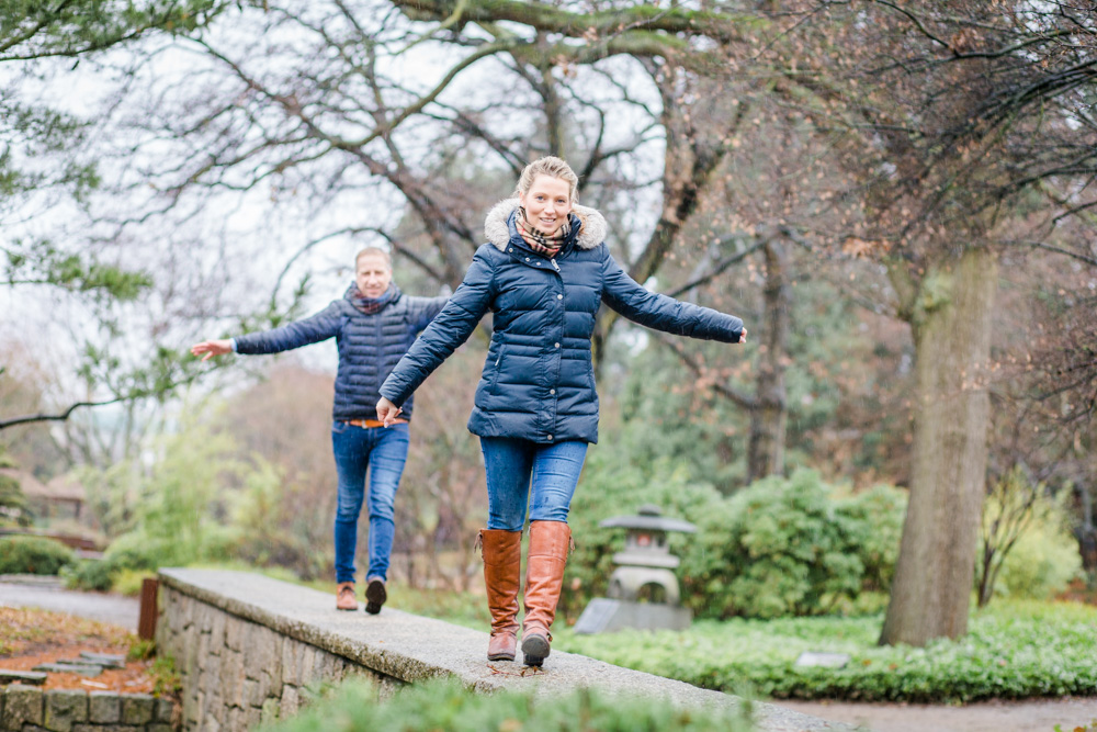 Paarshooting bei Regen in Planten un Blomen